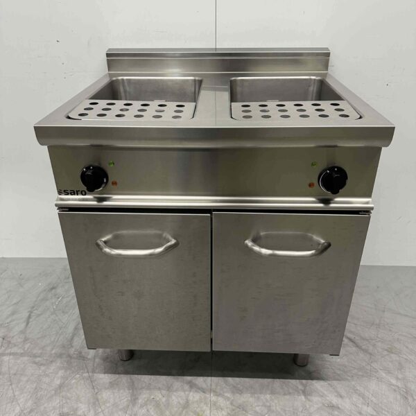 Saro Nudelkocher aus Edelstahl 2 x 28 Liter 400V Horeca