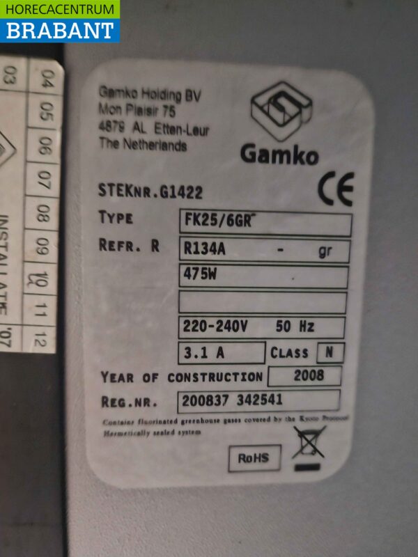 Gamko FK25/6GR Gehäuse-Kühlbox Gehäuse-Kühlbox 111 cm 230V Horeca – Bild 5