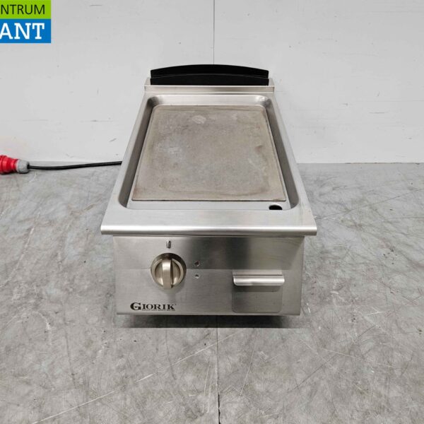 Edelstahl Giorik Grillplatte Backblech 40 cm 400V Horeca