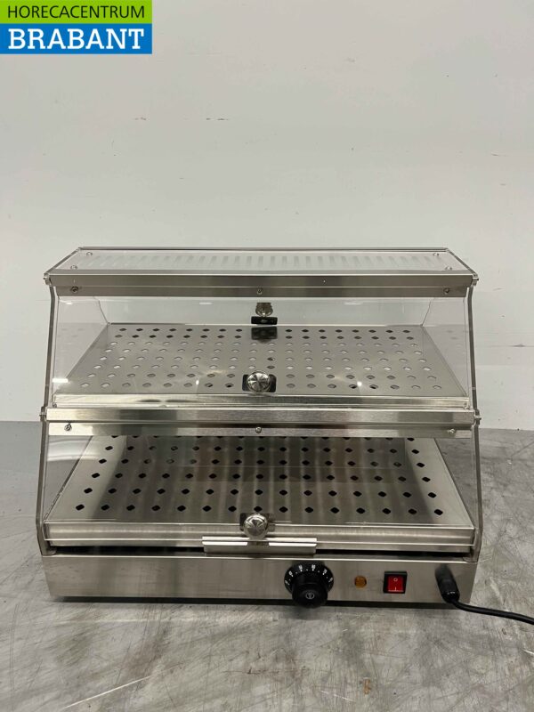 Wärmeschrank aus Edelstahl 4 Klappen 50 cm 230V Horeca – Bild 4
