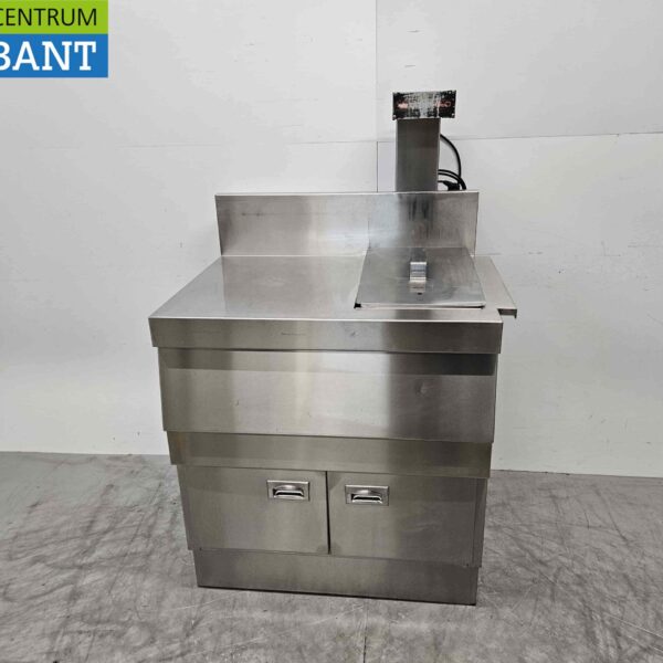 Hatco Mobile Chips-Wärmer aus Edelstahl 93 cm 230V Horeca