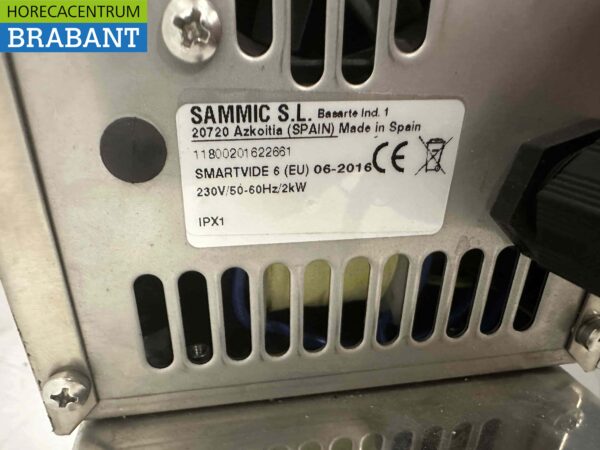 Sammic Smartvide 6 Sous-Vide Sous-Vide Kocher aus Edelstahl Max. 56 ltr 230V Horeca – Bild 4