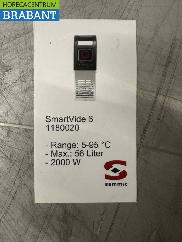 Sammic Smartvide 6 Sous-Vide Sous-Vide Kocher aus Edelstahl Max. 56 ltr 230V Horeca – Bild 5