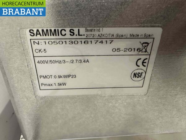 Sammic CK-5 Kutter Küchenmaschine 400V Horeca – Bild 7