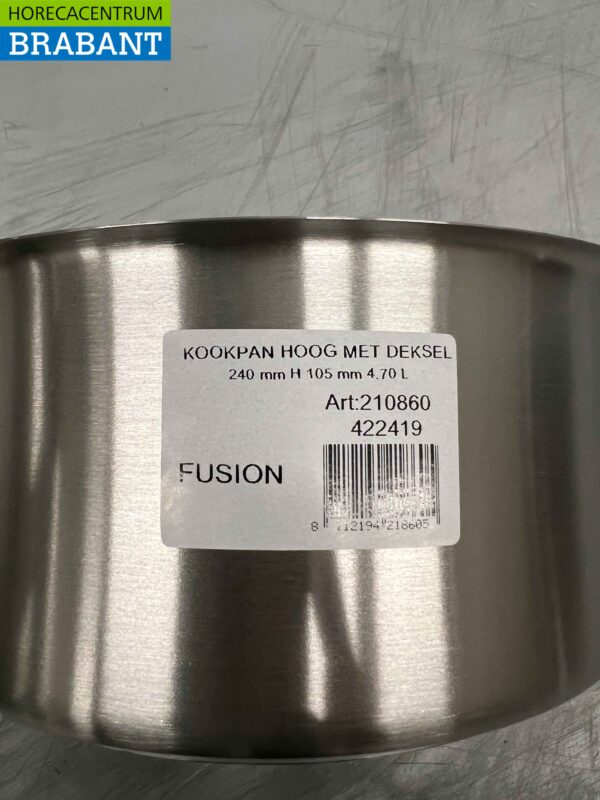 Edelstahl Fusion Professional Suppentopf Kochtopf 35,5 x 26 cm 4,7 Liter Catering – Bild 3