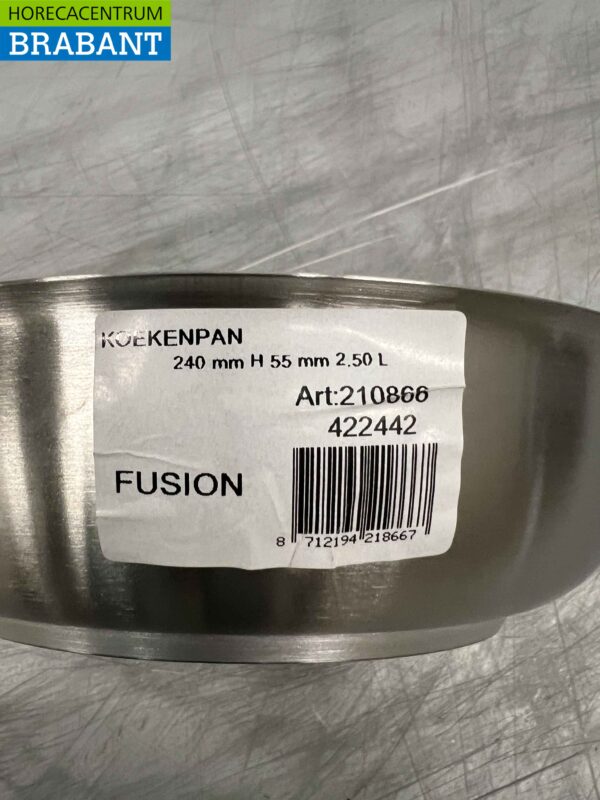 Fusion Professional Bratpfanne aus Edelstahl 240 mm Catering – Bild 3