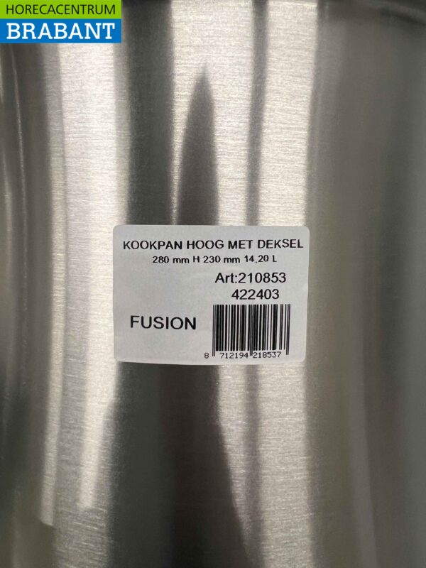 Edelstahl Fusion Professional Suppentopf Kochtopf 39,5 x 30 cm 14,2 Liter Catering – Bild 3