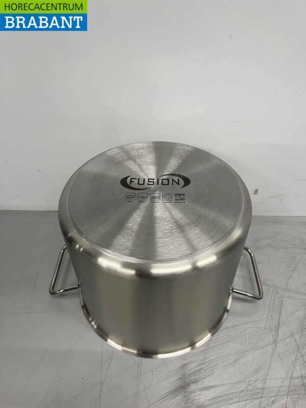 Edelstahl Fusion Professional Suppentopf Kochtopf 39,5 x 30 cm 14,2 Liter Catering – Bild 4