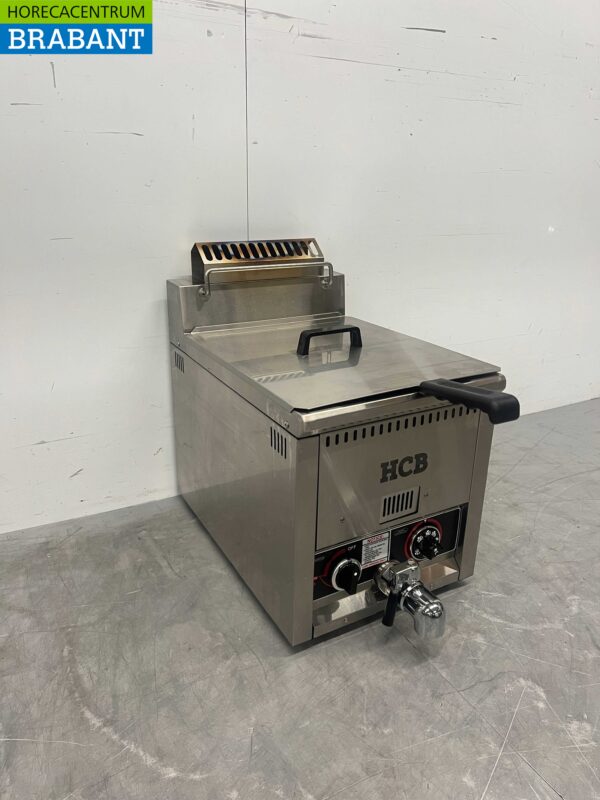 Edelstahl Friteuse 21 Liter Gas Horeca – Bild 2