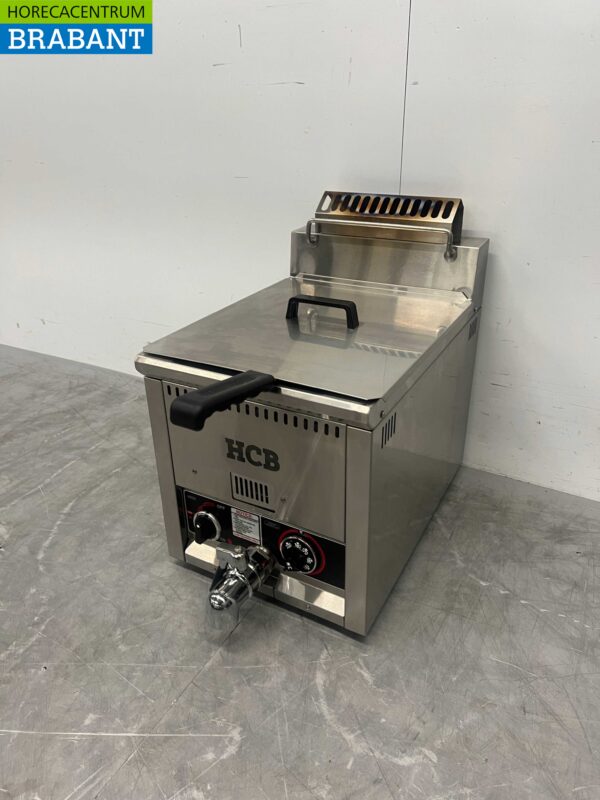 Edelstahl Friteuse 21 Liter Gas Horeca – Bild 3