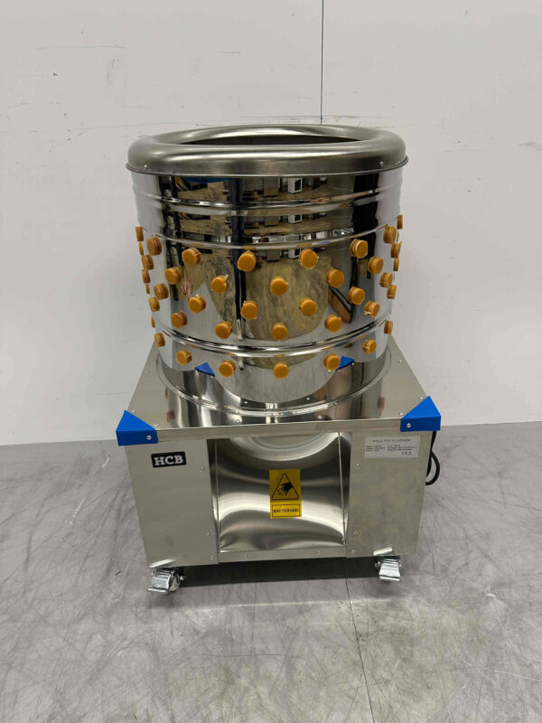 Edelstahl Mobile Geflügelsammelmaschine 180 Stück/Stunde 230V Horeca