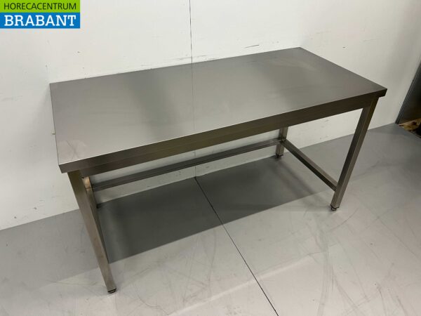 Edelstahl Arbeitstisch Premium-line 150 x 70 x 85 cm Catering – Bild 2