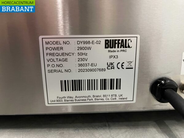 Edelstahl Buffalo Doppelkontakt Grill Panini Grill Glatt 230V Catering – Bild 6