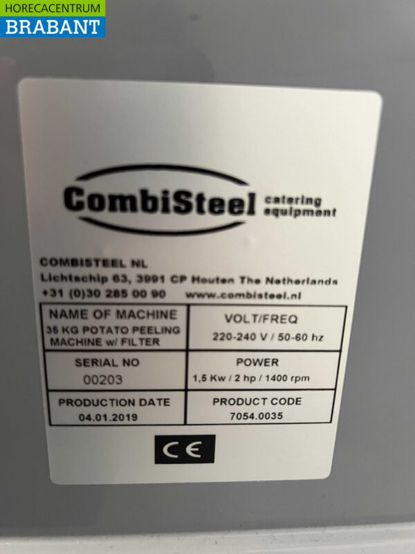 Edelstahl Combisteel Kartoffelschäler Schälmaschine 35 kg 230V Horeca – Bild 8
