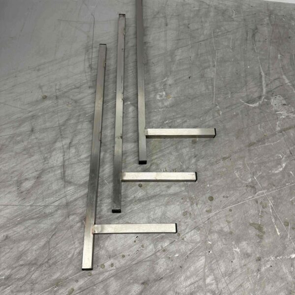 Edelstahl 3 Halterungen Wandhalterung 91 x 30,5 cm Horeca