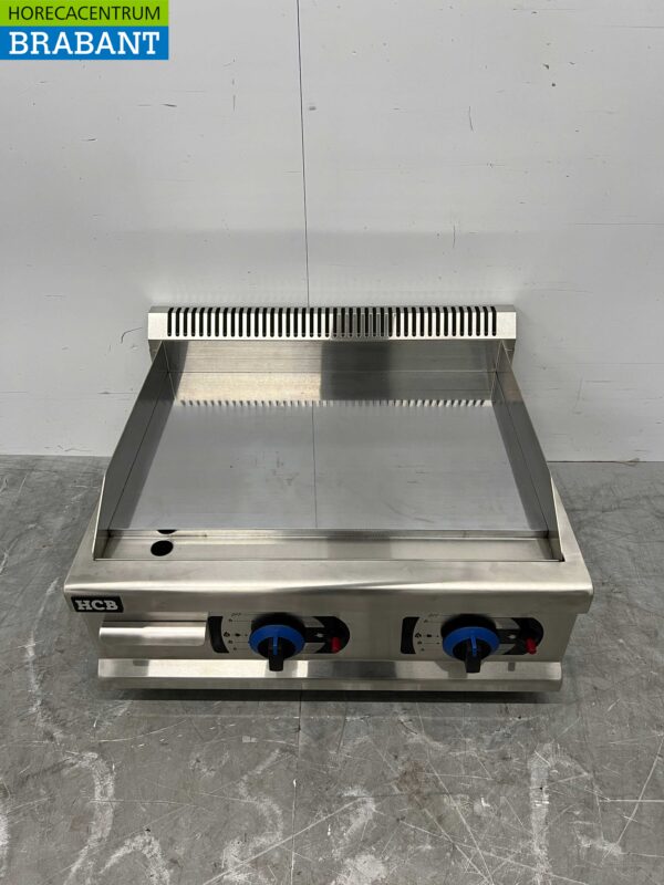 Edelstahl Griddle Grillplatte Spiegel Griddle Chrom 65,5 cm PROPAAN Horeca
