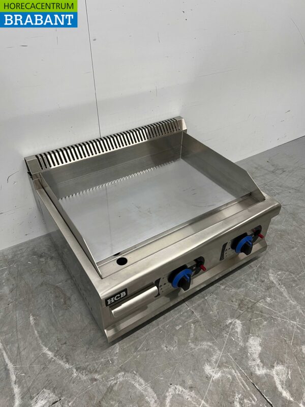 Edelstahl Griddle Grillplatte Spiegel Griddle Chrom 65,5 cm PROPAAN Horeca – Bild 2
