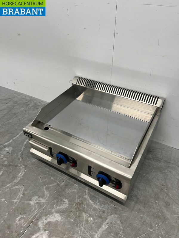 Edelstahl Griddle Grillplatte Spiegel Griddle Chrom 65,5 cm PROPAAN Horeca – Bild 3