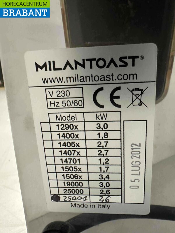 Edelstahl Milan Toast Heißluftofen Konvektionsbackofen Bake-off 37 Liter 230V Horeca – Bild 6