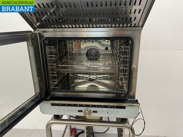 RVS Lainox ICEM051 Combisteamer Steamer 5 x 1/1 GN mit Dunstabzugshaube und Ständer 400V Horeca – Bild 4