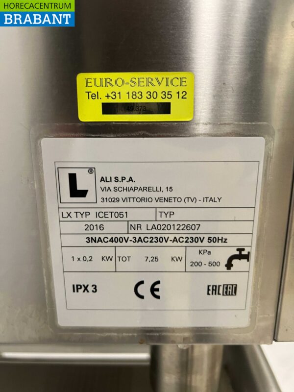 RVS Lainox ICEM051 Combisteamer Steamer 5 x 1/1 GN mit Dunstabzugshaube und Ständer 400V Horeca – Bild 6