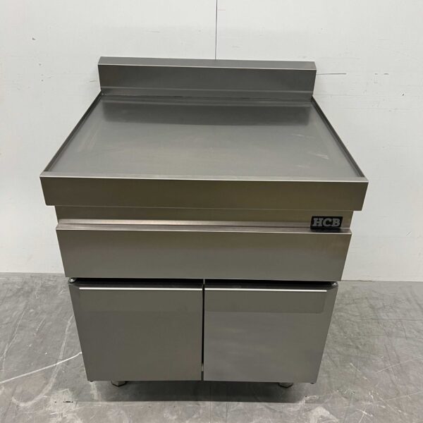 Arbeitsschrank aus Edelstahl Neutraler Jalousieschrank 70 cm Catering