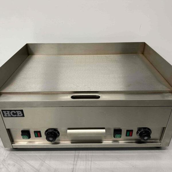 Edelstahl Grillplatte Glatte Grillplatte 66 cm 400V Horeca
