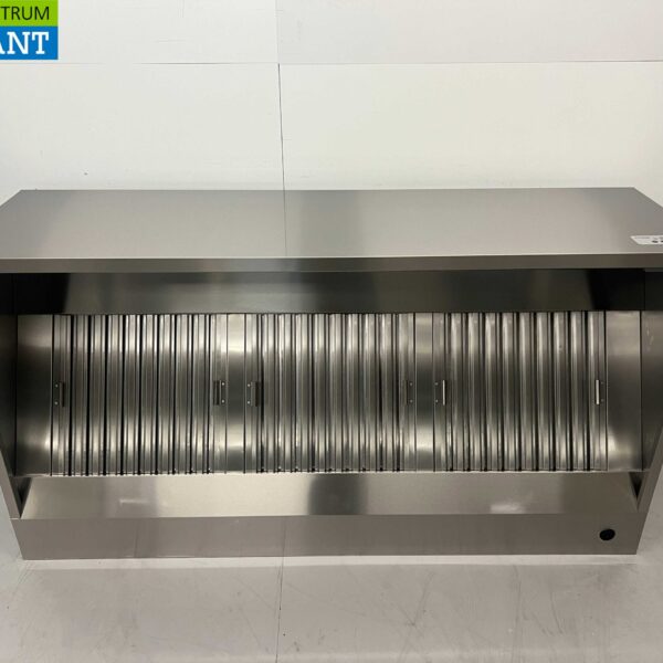 Edelstahl-Dunstabzugshaube Premium-line Motor 2000 kuub box Modell 180 cm 230V Horeca
