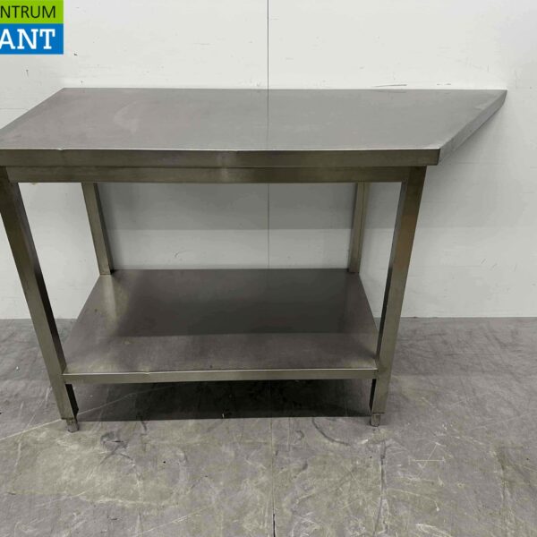 Edelstahl Arbeitstisch 140/100 x 60 x 90 cm Horeca
