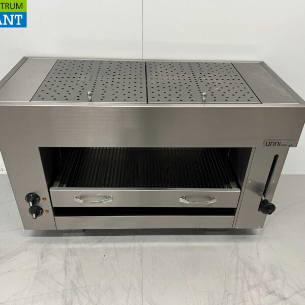 Edelstahl Pitagrill Salamander Grill 2 Elemente 96 cm 400V Horeca