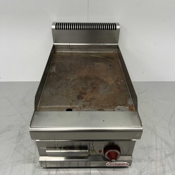 Berto's Grillplatte aus Edelstahl Backblech 40 cm 400V Horeca