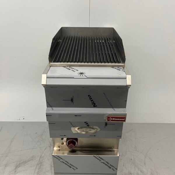 Diamant-Dampfgrill aus Edelstahl Vapogrill 40 cm 400V Catering