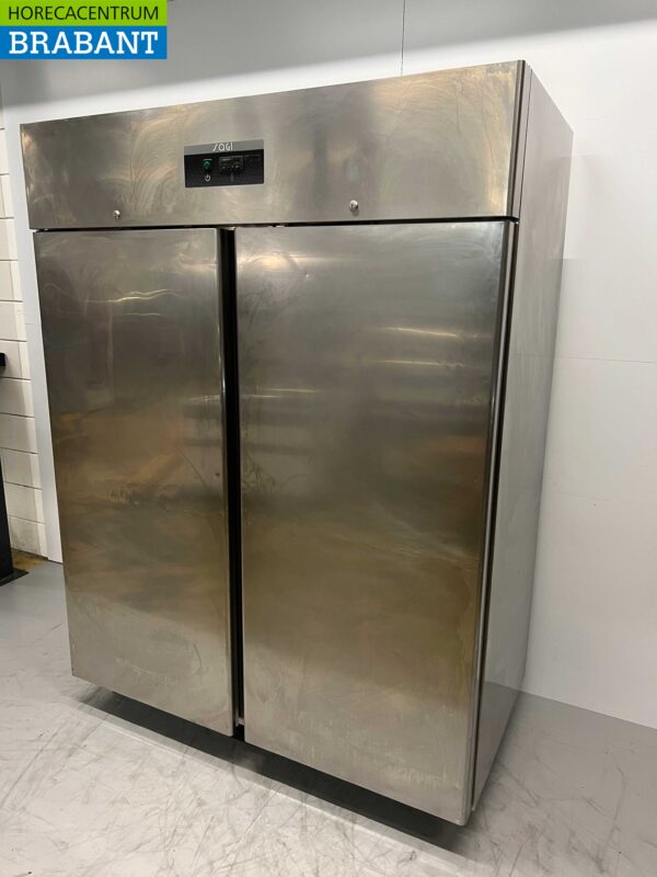 Edelstahl Sagi Doppeltüriger 2-türiger Kühlschrank 1400 Liter 230V Horeca – Bild 3