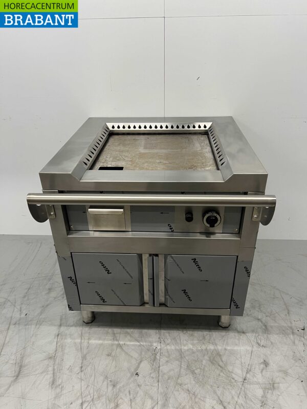 Edelstahl Teppanyaki Grillpfanne 80 cm GAS Horeca
