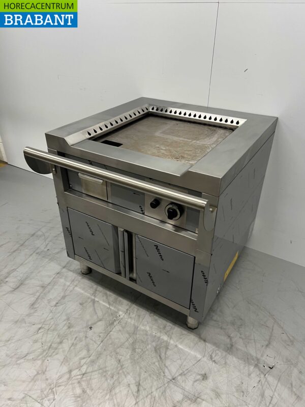 Edelstahl Teppanyaki Grillpfanne 80 cm GAS Horeca – Bild 3