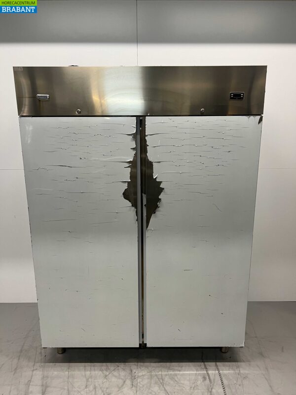 Edelstahl Zanussi Doppeltüriger 2-türiger Kühlschrank 1300 Liter 230V Horeca