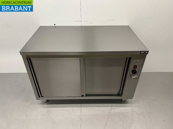 Edelstahl Schrank Wärmeschrank 2 Schiebetüren Premium-line 120 cm Horeca