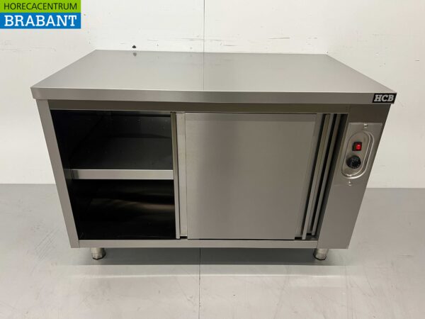 Edelstahl Schrank Wärmeschrank 2 Schiebetüren Premium-line 120 cm Horeca – Bild 5