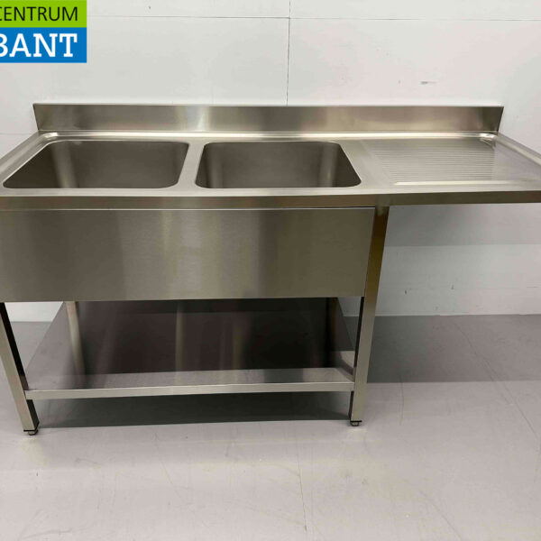 Edelstahlspüle Doppelspüle Premium-line 180 cm Horeca