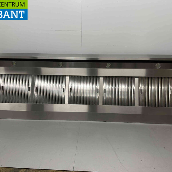 Edelstahl-Dunstabzugshaube Premium-line Motor 2500 kuub Schräges Modell 300 cm 230V Horeca