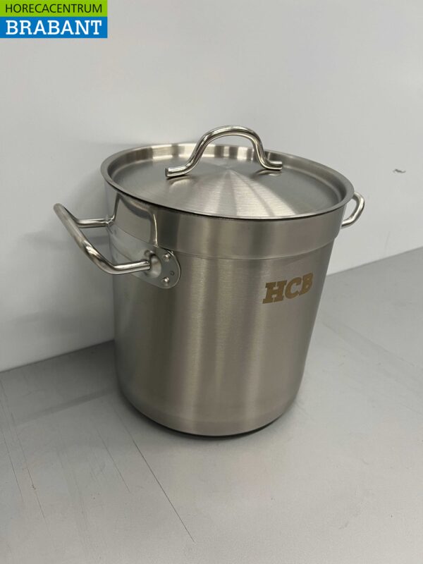 Edelstahl Suppentopf Kochtopf Induktion 20 x 20 cm 6 Liter Catering – Bild 2