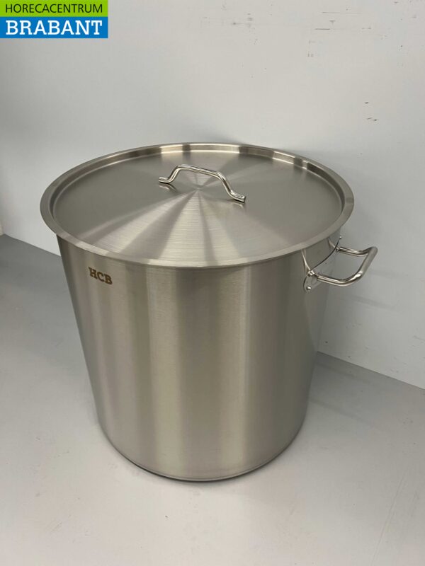 Edelstahl Suppentopf Kochtopf Induktion 55 x 55 cm 130 Liter Horeca – Bild 3