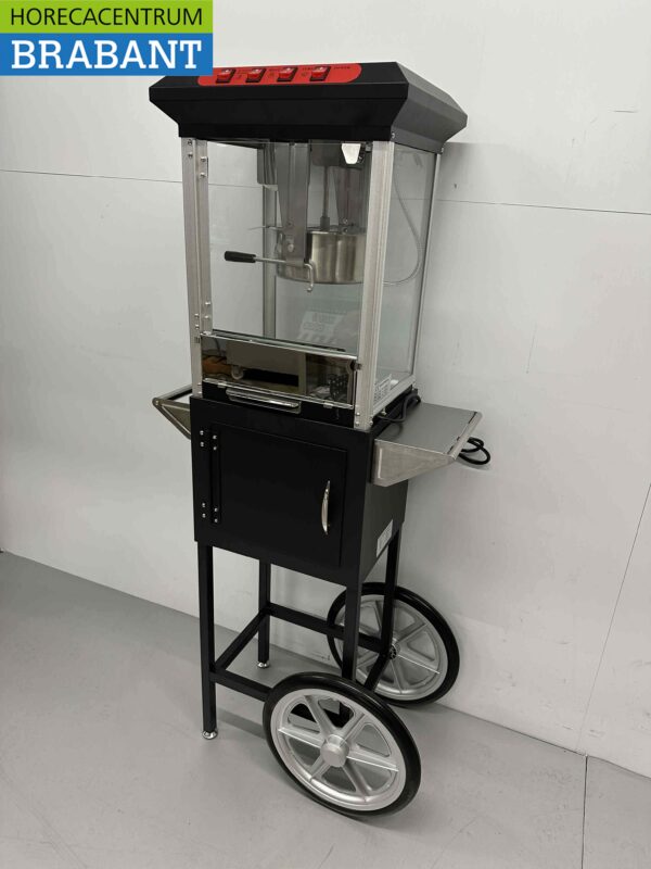 Popcornmaschine Popcornmaschine mit Ständer schwarz 230V Braderie Markt Horeca – Bild 5