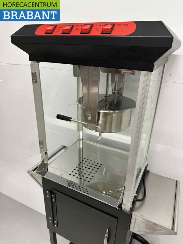 Popcornmaschine Popcornmaschine mit Ständer schwarz 230V Braderie Markt Horeca – Bild 9