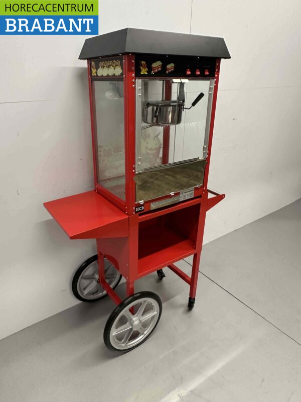 Luxus Popcornmaschine Popcornmaschine Schwarz mit Ständer 230V Braderie Markt Horeca – Bild 6