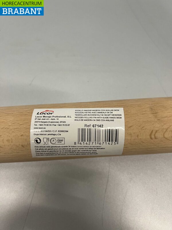 Lacor Holznudelholz mit Führungsringen 34 cm Catering – Bild 4