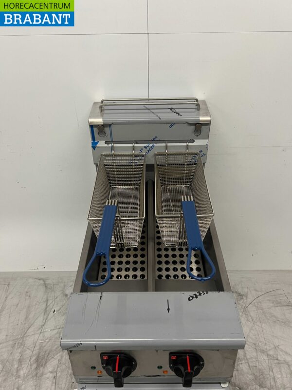 Edelstahl Friteuse Premium-line 2 x 12,5 Liter 400V Horeca – Bild 4