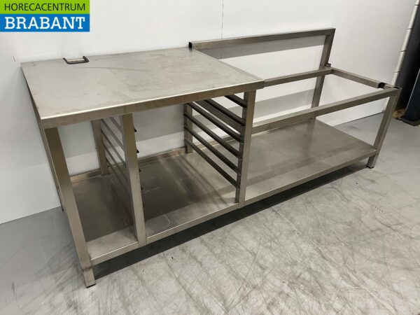 Edelstahl Arbeitstisch Basis 207,5 x 70 x 85 cm Catering – Bild 3