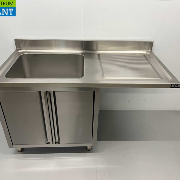 Edelstahlspüle Spülbecken Flügeltüren Premium-line 140 cm Catering
