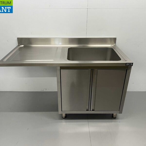Edelstahlspüle Spülbecken Flügeltüren Premium-line 140 cm Catering
